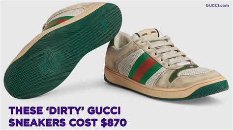 dirty gucci shoes|sneakers that look dirty.